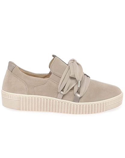 Gabor Waltz Womens Standard Fit Trainers Silk Suede/Muschel - Gabor - Size: 4