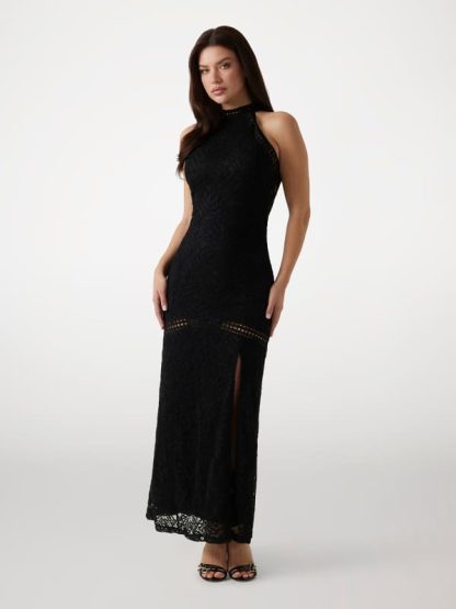 Guess Bodycon Lace Maxi Dress