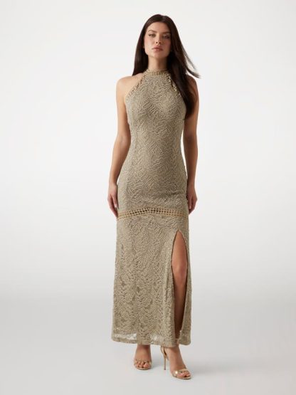 Guess Bodycon Lace Maxi Dress