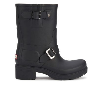 Hunter Women's Original Biker Boots - Black - UK 6 - Black