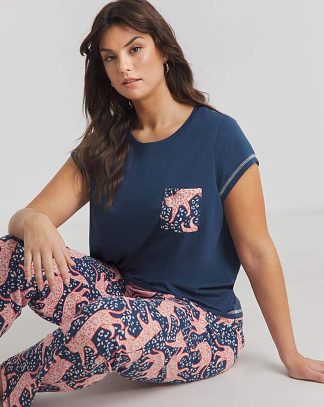 Joe Browns PJ's in a Bag Cheetah Print