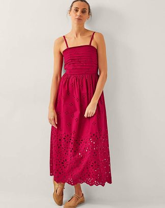Monsoon Etta Broderie Midi Dress
