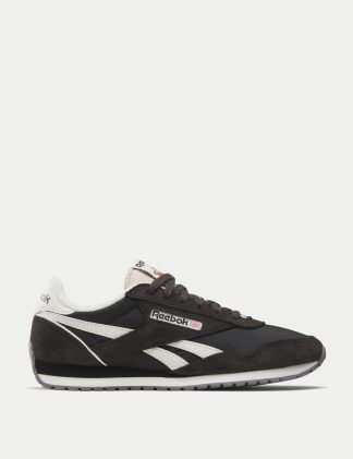 Reebok Women's Classic AZ Suede Trainers - 6 - Black Mix, Yellow Mix,Black Mix