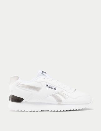 Reebok Women's Glide Ripple Clip Trainers - 6 - White/Black, White/Black