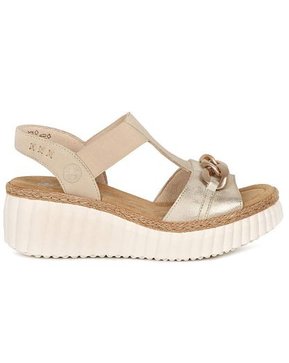 Rieker Dominica Womens Wedge Heel Sandal