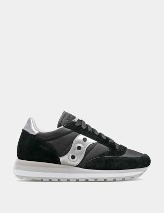 Saucony Women's Jazz Triple Trainers - 3 - Black Mix, Black Mix,White Mix