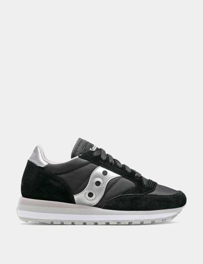 Saucony Women's Jazz Triple Trainers - 3 - Black Mix, Black Mix,White Mix