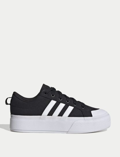 Adidas Women's Bravada 2.0 Platform Trainers - 7 - Black Mix, Black Mix,White