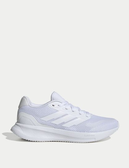 Adidas Women's Runfalcon 5 Running Trainers - 6 - White, White,Black Mix,Medium Grey Mix,Black