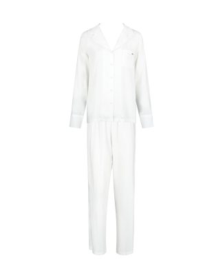 Bluebella Tarcon Eco Viscose Long Pyjama Set White - 10