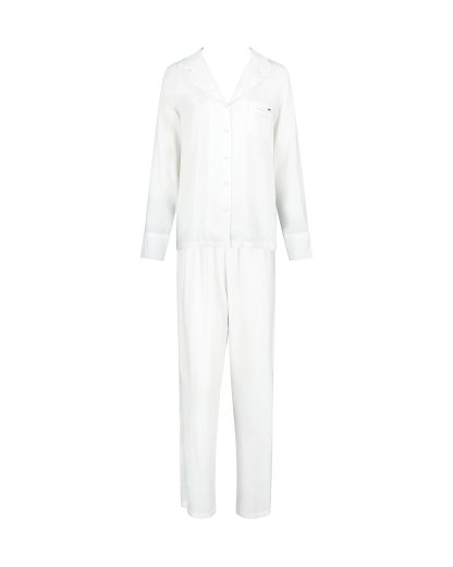 Bluebella Tarcon Eco Viscose Long Pyjama Set White - 10