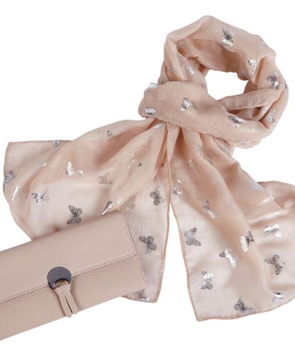 Damart Scarf Necklace and Purse Set