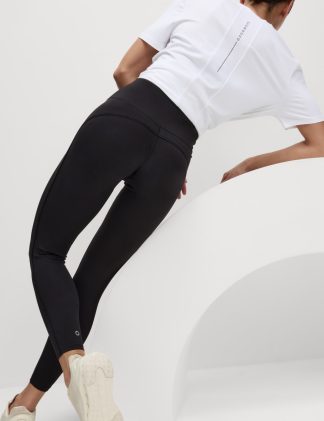 Goodmove Women's Go Easy High Waisted Leggings - 14 - Black, Midnight Navy,Black