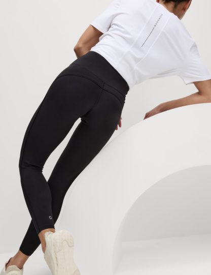 Goodmove Women's Go Easy High Waisted Leggings - 16 - Black, Midnight Navy,Black