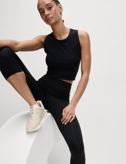Goodmove Women's Go Move Cropped Gym Leggings - 12 - Black, Black