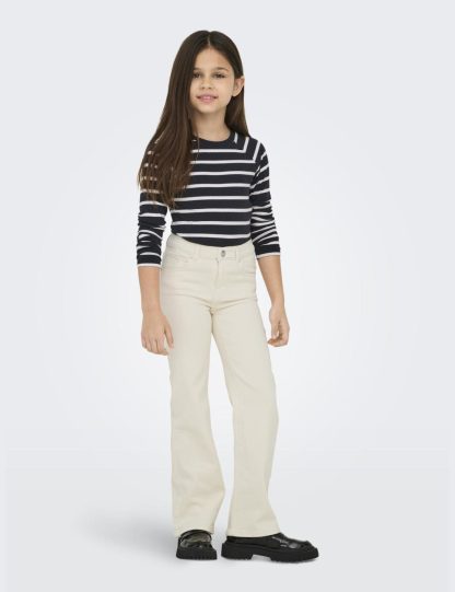 Kids Only Girls Patterned Off the Shoulder Top (9-14 Yrs) - 7-8 Y - Blue Mix, Blue Mix