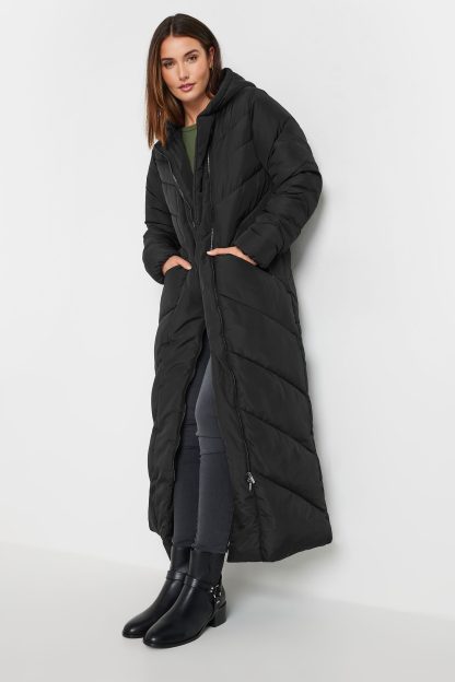 Lts Tall Black Padded Maxi Coat 22-24 Lts | Tall Women's Coats