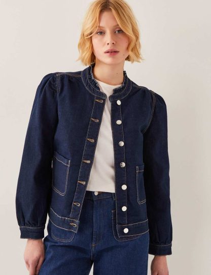 Monsoon Women's Denim Jacket - 18 - Indigo, Indigo