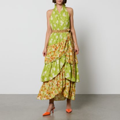 Never Fully Dressed Matilda Printed Cotton-Poplin Wrap Dress - UK 14