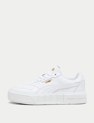 Puma Women's Cali Court Leather Trainers - 7 - White, White,Ivory