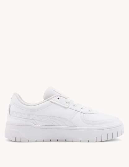 Puma Women's Cali Dream Leather Flatform Trainers - 3.5 - Pearl, Pearl