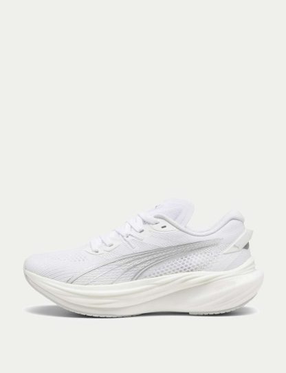 Puma Women's Deviate NITRO™ 3 Trainers - 6.5 - Soft White, Soft White,Pink Mix