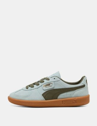 Puma Women's Palermo Suede Trainers - 5 - Light Blue Mix, Teal Mix,Light Pink,Red Mix,Light Blue Mix