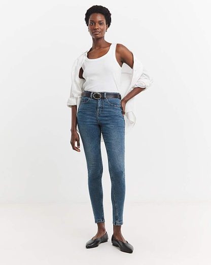 24/7 Light Mid Wash Skinny Jeans Light Medium - Capsule - Size: 12S