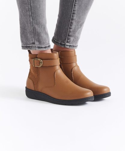 Damart Amortyl Buckle Trim Ankle Boots