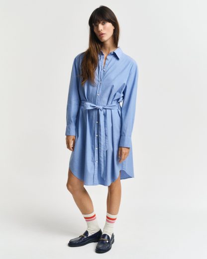 GANT Women Luxury Oxford Shirt Dress (42)