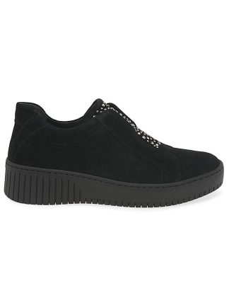 Gabor Wonderland Womens Trainers Black Suede - Gabor - Size: 4