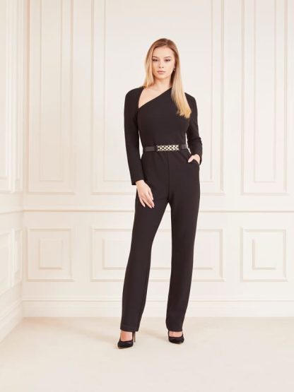 Guess Marciano Belted Flare Jumpsuit
