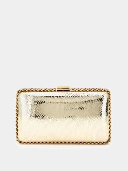Guess Marciano Lamé Clutch Bag