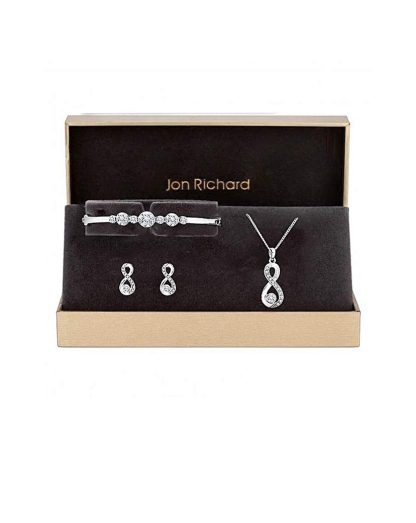 Jon Richard Infinity Set - Gift Boxed Silver - Jon Richard