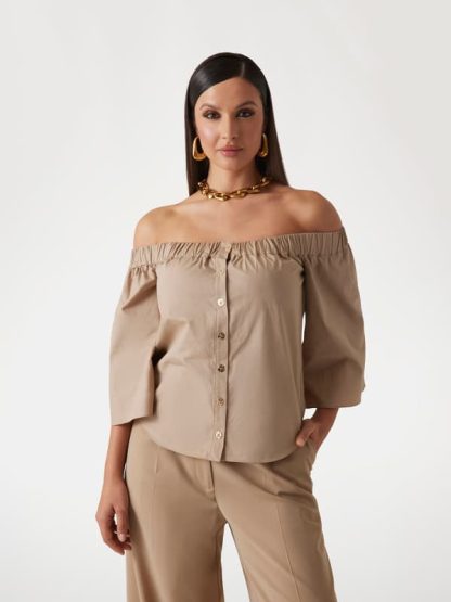 Marciano Guess Marciano Off-Shoulder Shirt