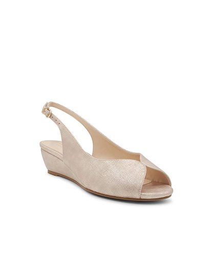 Paradox London Janine Wide Fit Wedges Nude - Paradox London - Size: 3