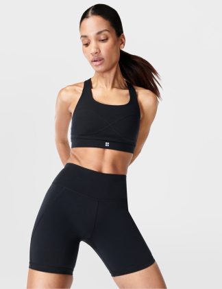 Sweaty Betty female Power 6 Biker Gym Shorts - L - Black, Black Mix,Navy,Brown Mix,Blue Mix,Dark Green,Blue,Black