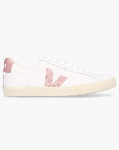 Veja Esplar Logo White Nacre Trainers