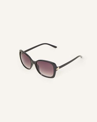 Accessorize Oversized Square Sunglasses Black - Accessorize - Size: ONE SIZE