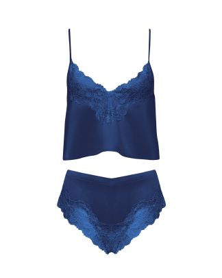 Bluebella Isabella Satin Cami and Short Set Navy - 6
