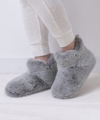 Damart Totes Ladies Faux Fur Boot Slippers