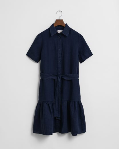 GANT Women Linen Shirt Dress (44)