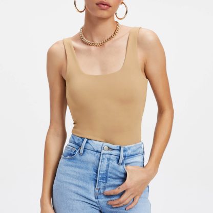 Good American Modern Tank Scuba Bodysuit - S
