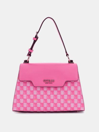 Guess Hallie Geometric-Print Handbag