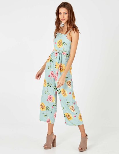 Strappy Culotte Jumpsuit - 12 / MINT
