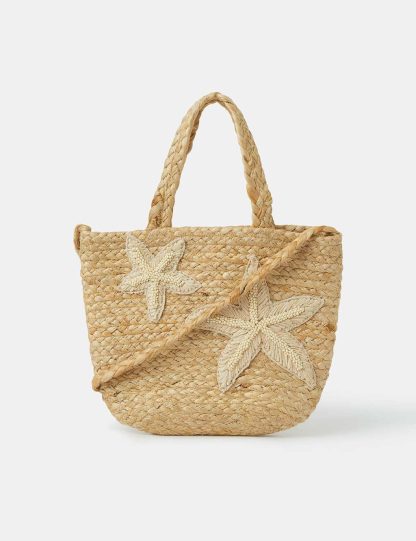 Accessorize Women's Jute Tote Bag - Natural, Natural
