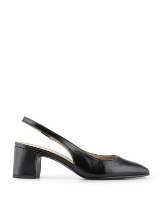 Jones Bootmaker Women's Leather Kitten Heel Court Shoes - 6 - Black, Black