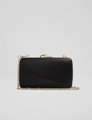 Lk Bennett Women's Leather Clutch Bag - Black, Black