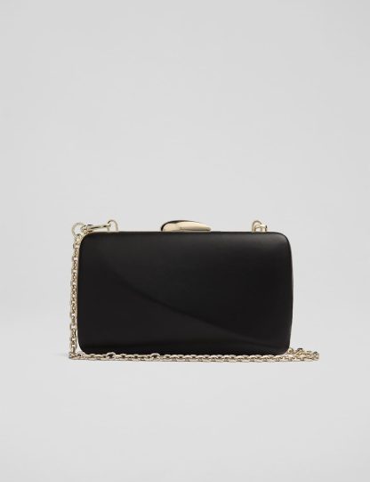 Lk Bennett Women's Leather Clutch Bag - Black, Black