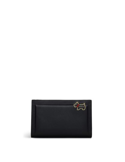 Radley Women's Heritage Lane Leather Medium Bifold Purse - Black, Black
